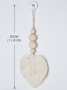 1pc Woven Leaf Wall Hanging, Macrame Hanging Decoration For Home Decor,Home Decor ,Room Decor,Wall Decor Gifts Birthday Graduation