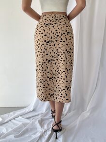 SHEIN Privé Váy nữ Nút Tách cao Tất cả trên in Boho - Nhiều màu - Xem 2