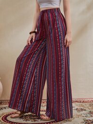 Al Najma Boho Tribal Dames broeken Rand Geknoopt
