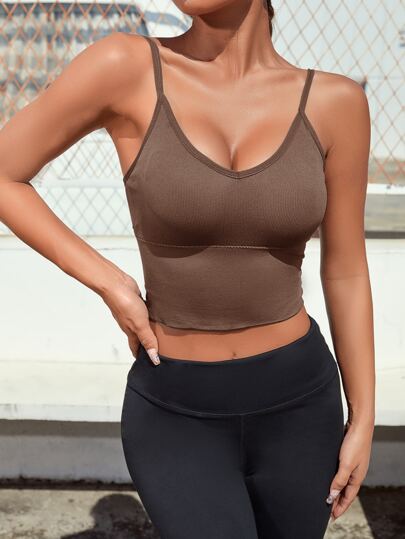 Medium Support  High Stretch Criss Cross Back Sports Bra