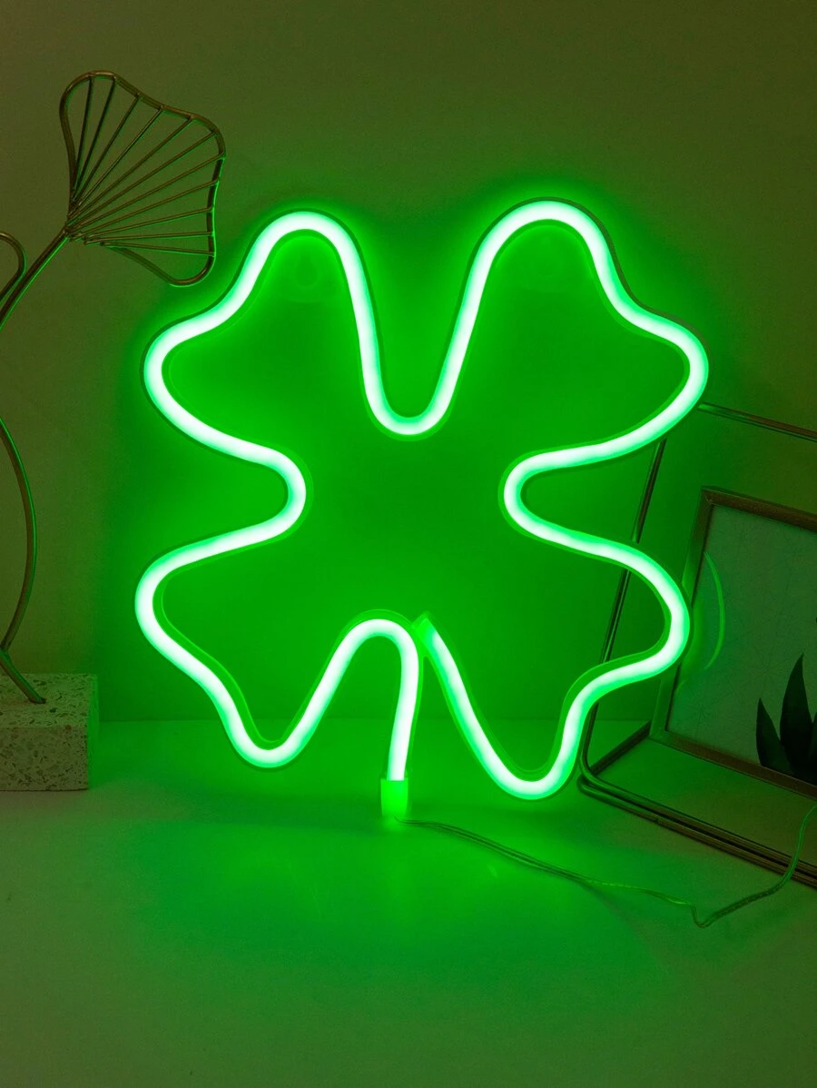 Đèn neon hình cây - màu xanh lá - Xem 1