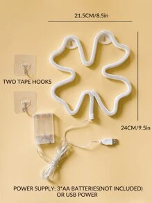 Đèn neon hình cây - màu xanh lá - Xem 5