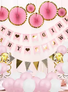 1set Baby Shower Party Decoration - Multicolor - View 1