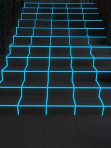 1 Set Of 1.8*300cm Luminous Effect Blue/Pink/Green Fluorescent Tape (1 Color Per Set) Gifts Birthday Graduation - Blue - View 4