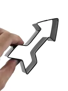 1 pieza molde de galleta en forma de flecha - Negro - Ver 1