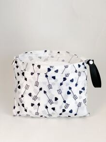 愛心圖案尿布包 - 彩色 - 查看 2