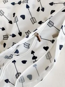 愛心圖案尿布包 - 彩色 - 查看 3