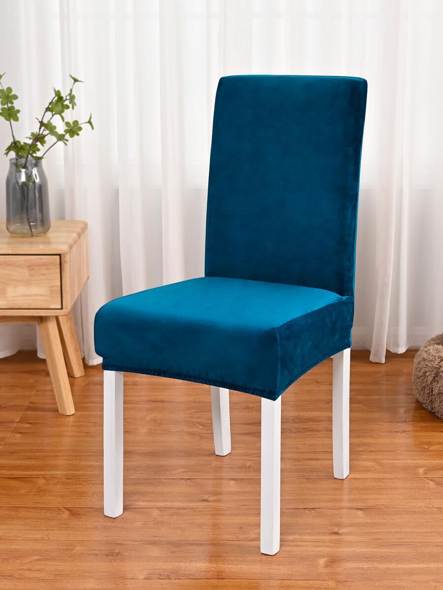 Ghế co giãn trơn trượt - Màu xanh lam - Xem 1