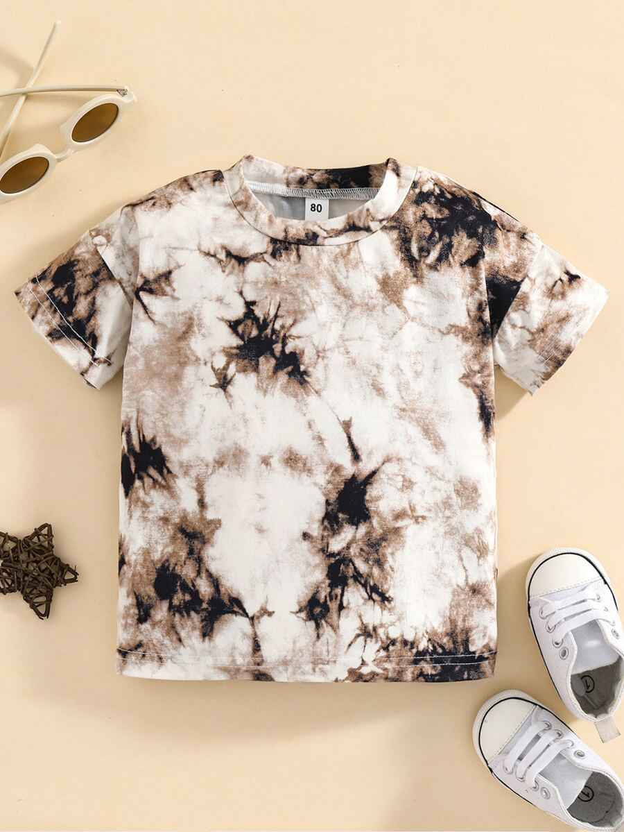 嬰兒紮染T恤 - 彩色 - 查看 1