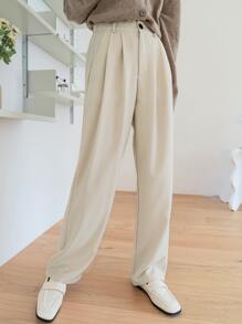 DAZY Pantalones a medida de talle alto con bolsillos oblicuos - Albaricoque - Ver 6