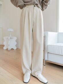 DAZY Pantalones a medida de talle alto con bolsillos oblicuos - Albaricoque - Ver 8