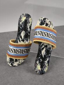 Dép bệt Nữ Hoa Hình học Kỳ nghỉ - Nhiều màu - Xem 2