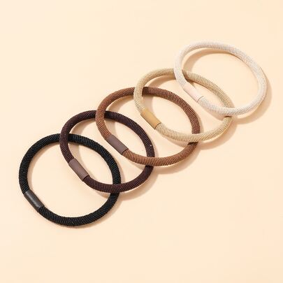 5pcs Simple Hair Tie