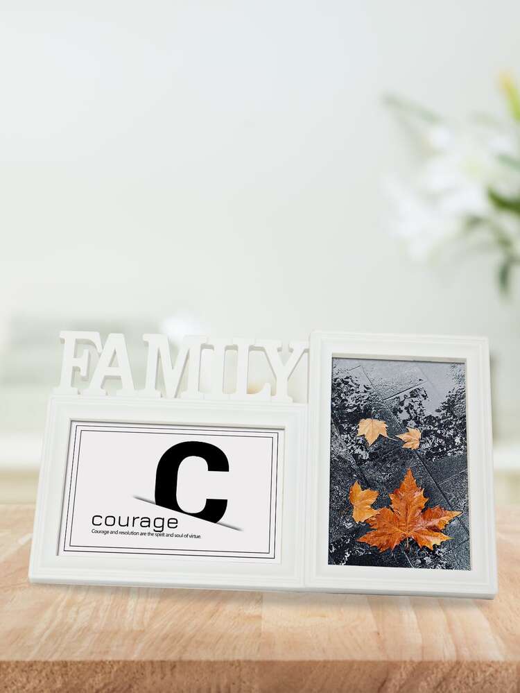 Cadre de photo à design lettre - Blanc - Voir 3