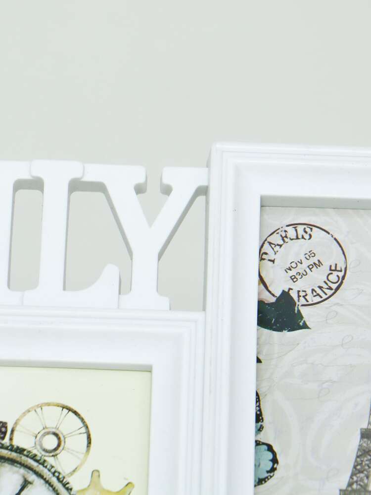 Cadre de photo à design lettre - Blanc - Voir 4