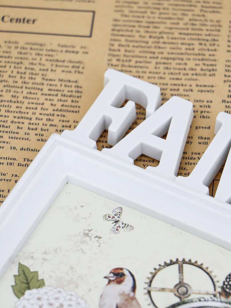 Cadre de photo à design lettre - Blanc - Voir 5