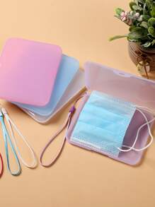 1pc Random Color Face Cover Storage Box - Multicolor - View 2