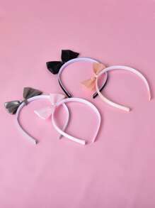 4 cái Bé Gái Mới Biết Đi Nơ Vòng Knot Tóc - Nhiều màu - Xem 1