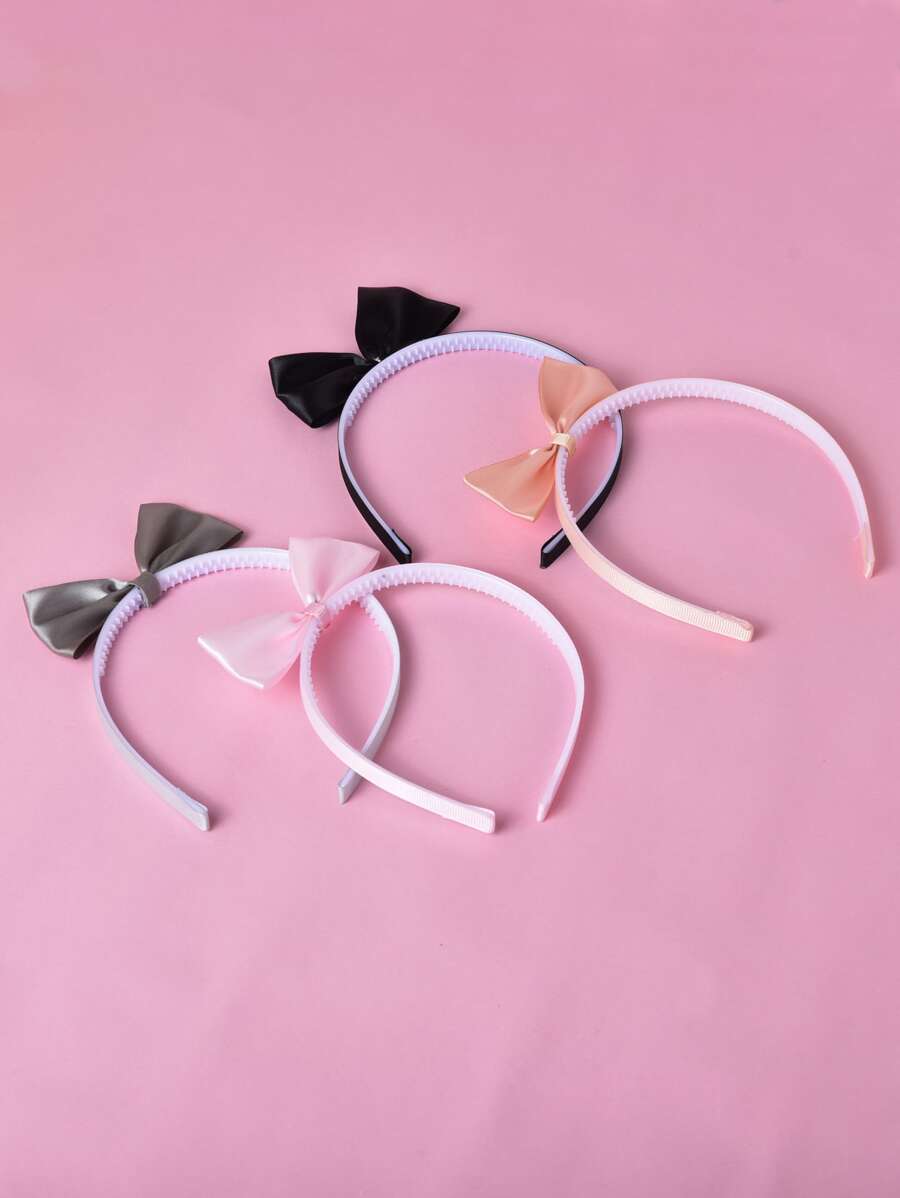 4 cái Bé Gái Mới Biết Đi Nơ Vòng Knot Tóc - Nhiều màu - Xem 1