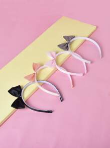 4 cái Bé Gái Mới Biết Đi Nơ Vòng Knot Tóc - Nhiều màu - Xem 2