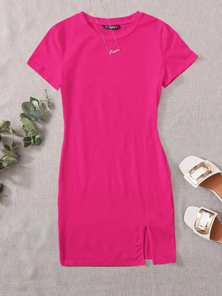 hot pink tight mini dress Kalley Cut-Out Mini Dress main image 0