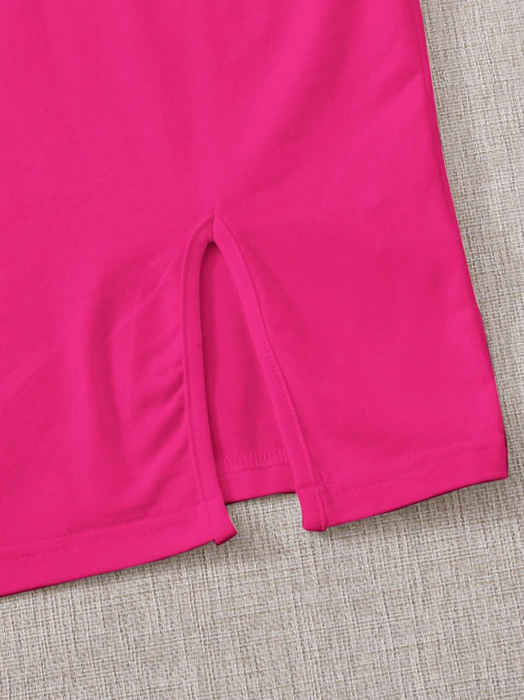 neon pink dress shein SHEIN HOT PINK DRESS M (8-10) New