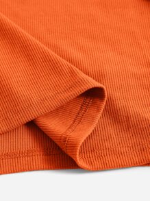 SHEIN EZwear 2pcs Women Solid Color Round Neck Hollow Out Design Casual Knit Top Set - Multicolor - View 6