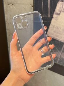 邊框拼接透明手機殼 - 銀色 - 查看 2