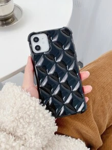 Casing ponsel bertekstur berlapis - Hitam - View 2