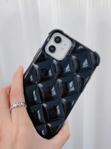 Casing ponsel bertekstur berlapis - Hitam - View 5