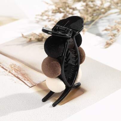 Pom-pom Decor Hair Claw