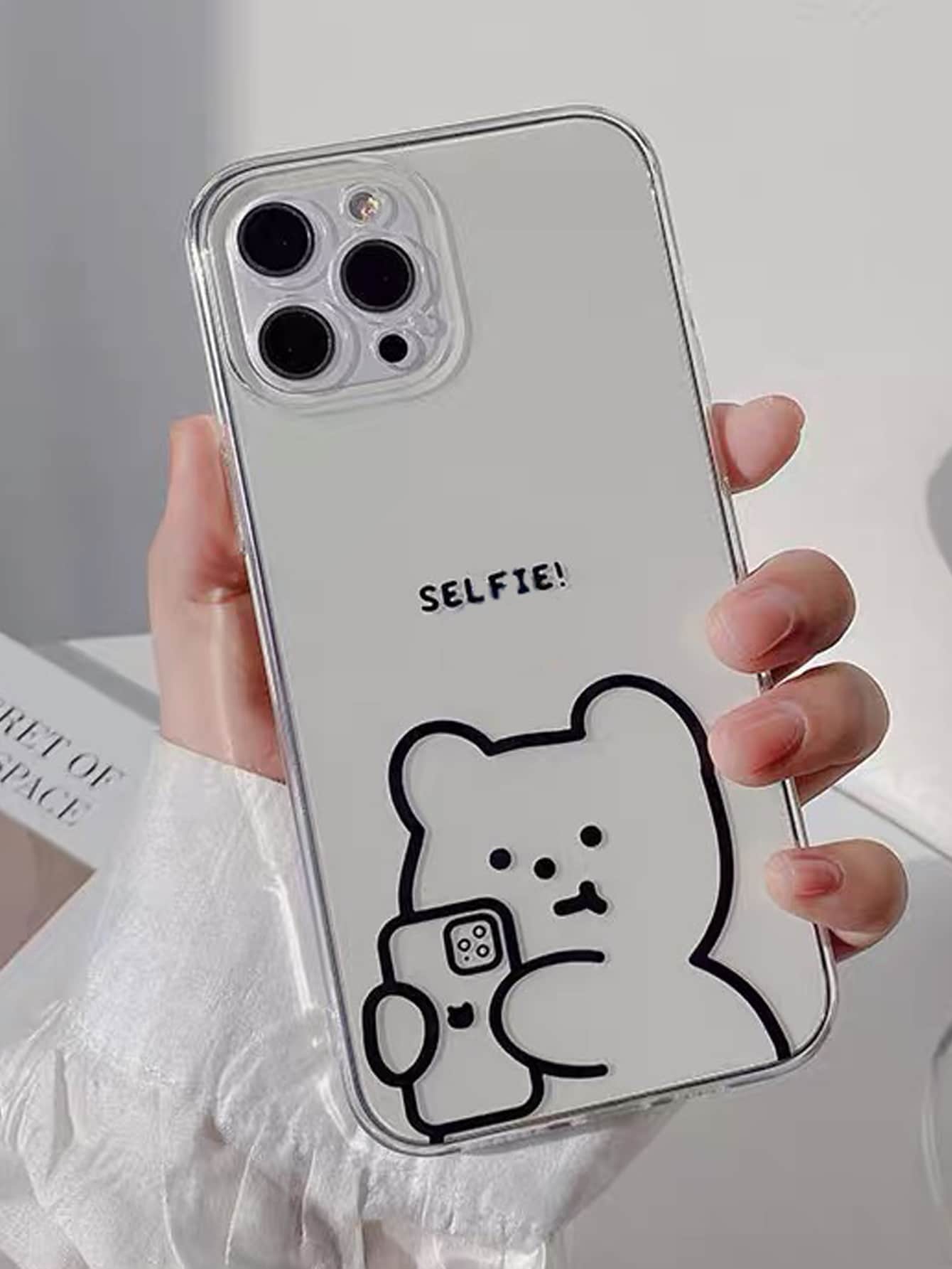 Hộp đựng điện thoại trong suốt mô hình hoạt hình - Trong sáng - Xem 1