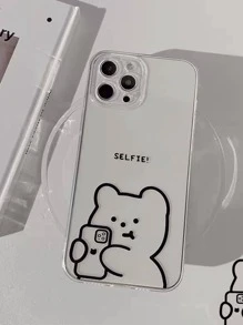 Hộp đựng điện thoại trong suốt mô hình hoạt hình - Trong sáng - Xem 3