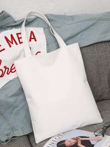 Cherry & Letter Graphic Shopper Bag - White - View 4