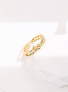 Nhẫn Khối Zirconia  Trang trí - Vàng - Xem 2