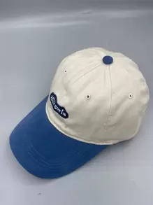 字母刺繡棒球帽 - 米色 - 查看 1