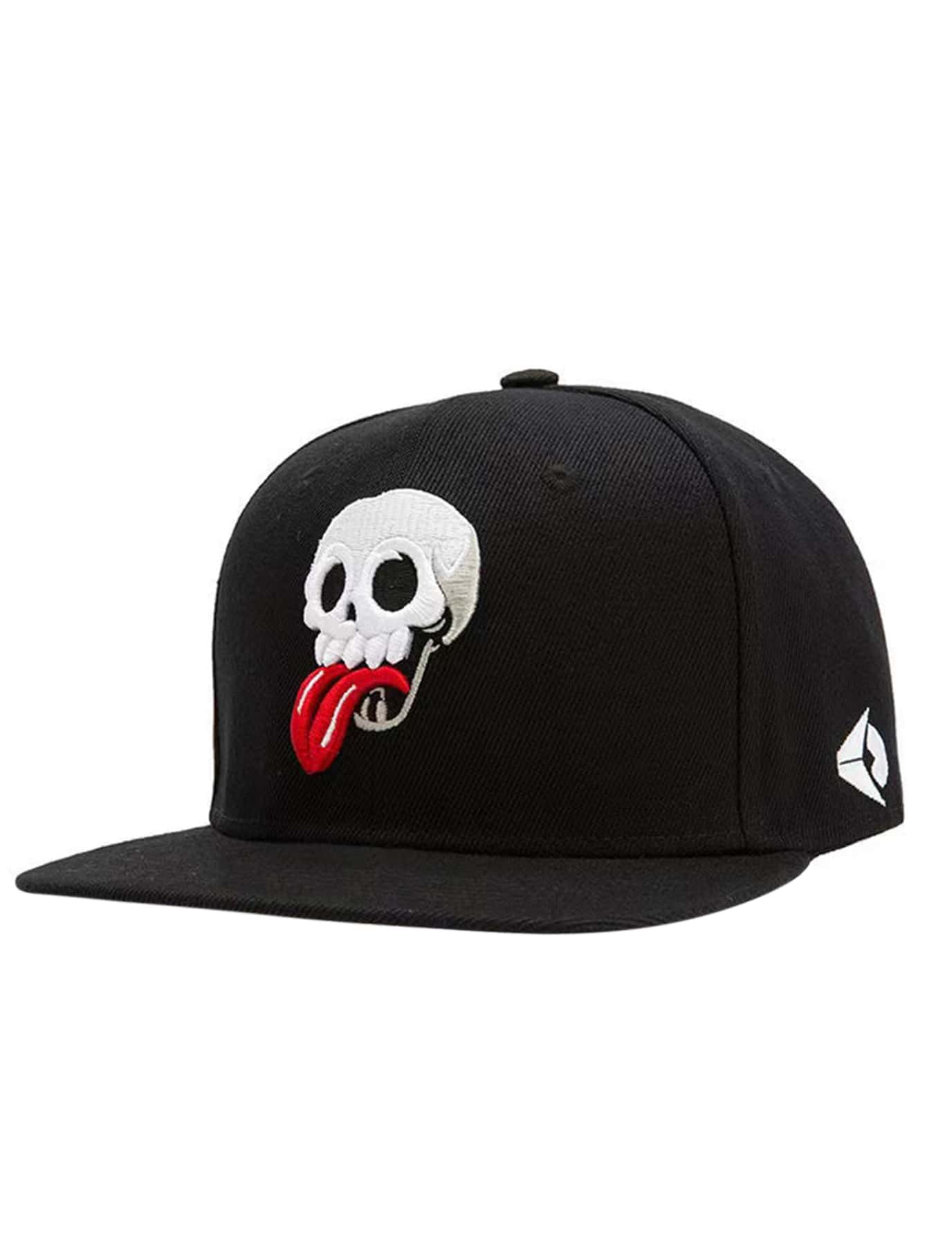 Gorra de béisbol para hombre con lengua fuera - Negro - Ver 1