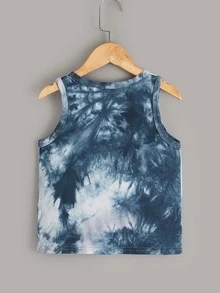 SHEIN 小男童3入組紮染背心上衣