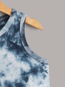 SHEIN 小男童3入組紮染背心上衣