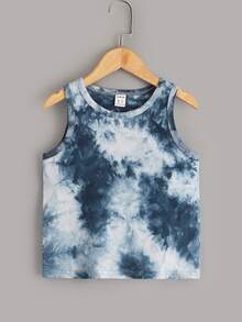 SHEIN 小男童3入組紮染背心上衣