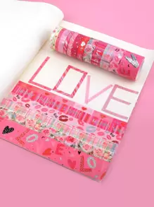 7 cái Ngày Valentine Ngẫu nhiên Băng Washi - Nhiều màu - Xem 1