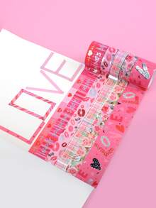 7 cái Ngày Valentine Ngẫu nhiên Băng Washi - Nhiều màu - Xem 2