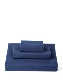 素色被套套裝不附帶內芯 - 寶藍色 - 查看 4