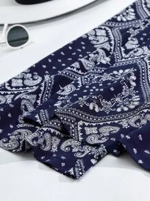 Mulvari Plus Paisley Scarf Print Wide Leg Pants Fall Cloth For Women