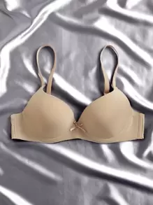 3pack Plain Microfiber Push Up Bra Set Backless Bra - Multicolor - View 3