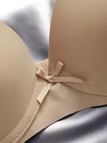 3pack Plain Microfiber Push Up Bra Set Backless Bra - Multicolor - View 5