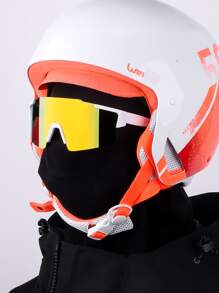 POLASUP 1pc Cycling Outdoor Sports Goggles With Detachable Strap & Glasses Case, Black/White/Blue/Purple/Red/Pink Sports Protection For Men And Women, Suitable For All Seasons - White - View 6