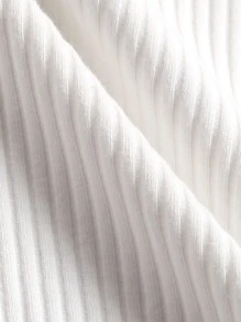 Toddler Girls Ruffle Trim Tee & Houndstooth Pinafore Skirt With Headband - Black and White - View 3