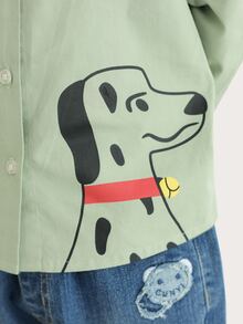 Toddler Boys Cartoon Dog Graphic Shirt