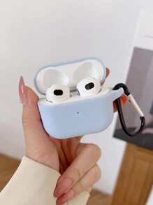 Funda simple compatible con AirPods de Apple - Azul - Ver 2